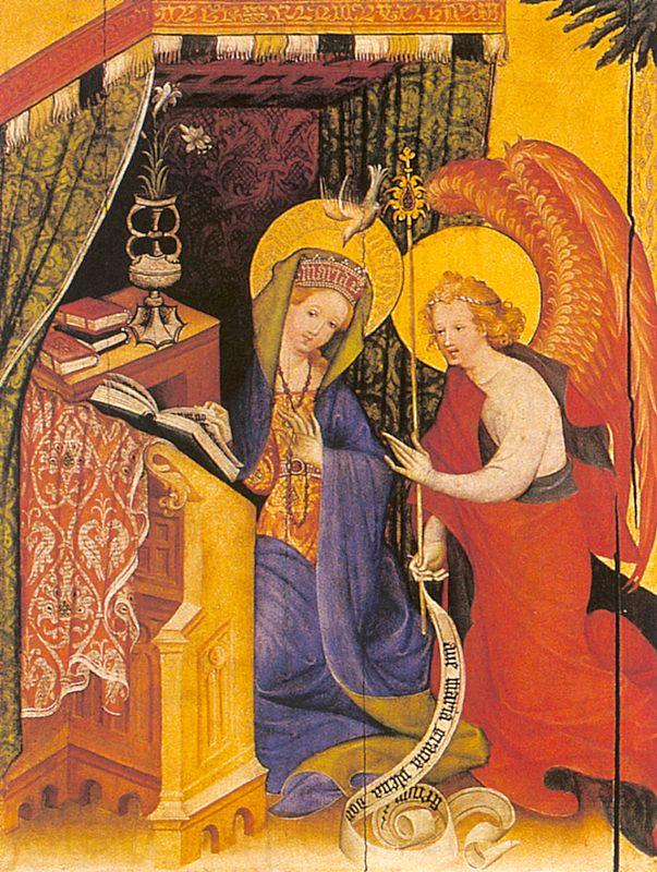 Konrad of Soest Annunciation France oil painting art